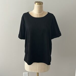 BR FACTORY | VEGAN SUEDE TEE | XL